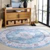 imageMartha Stewart x SAFAVIEH Machine Washable Area Rug Collection  5 x 8 Turquoise ampamp Beige Slip Resistant ampamp Easy Cleaning Ideal for Ideal for Living Room Bedroom Dining Space MSRW136KTurquoiseBeige