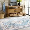 imageMartha Stewart x SAFAVIEH Machine Washable Area Rug Collection  5 x 8 Turquoise ampamp Beige Slip Resistant ampamp Easy Cleaning Ideal for Ideal for Living Room Bedroom Dining Space MSRW136KTurquoiseBeige