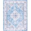 imageMartha Stewart x SAFAVIEH Machine Washable Area Rug Collection  5 x 8 Turquoise ampamp Beige Slip Resistant ampamp Easy Cleaning Ideal for Ideal for Living Room Bedroom Dining Space MSRW136KTurquoiseBeige
