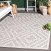 imageMartha Stewart x SAFAVIEH Outdoor Area Rug Collection  8 x 10 Light Beige ampamp Brown Weather Resistant ampamp Washable Ideal for Patio Backyard Mudroom Deck Dining Space MSRO218BLight BeigeBrown
