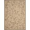 imageMartha Stewart x SAFAVIEH Outdoor Area Rug Collection  8 x 112quot Cream ampamp Brown Weather Resistant ampamp Washable Ideal for Patio Backyard Mudroom Deck Dining Space MSR425112CremeBrown