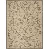 imageMartha Stewart x SAFAVIEH Outdoor Area Rug Collection  8 x 112quot Cream ampamp Brown Weather Resistant ampamp Washable Ideal for Patio Backyard Mudroom Deck Dining Space MSR425112CremeBrown