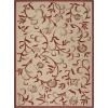 imageMartha Stewart x SAFAVIEH Outdoor Area Rug Collection  8 x 112quot Cream ampamp Brown Weather Resistant ampamp Washable Ideal for Patio Backyard Mudroom Deck Dining Space MSR425112CremeRed