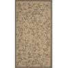 imageMartha Stewart x SAFAVIEH Outdoor Area Rug Collection  8 x 112quot Cream ampamp Brown Weather Resistant ampamp Washable Ideal for Patio Backyard Mudroom Deck Dining Space MSR425112CremeBrown