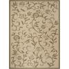 imageMartha Stewart x SAFAVIEH Outdoor Area Rug Collection  8 x 112quot Cream ampamp Brown Weather Resistant ampamp Washable Ideal for Patio Backyard Mudroom Deck Dining Space MSR425112CreamGreen