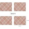 imageMartha by Martha Stewart  Chilewich Ribbons Placemats in Sea  Set of 4  Easy Care Woven Tabletop Textiles  IndoorOutdoor  185quot x 135quot RectangleBurnt Coral