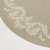 imageMartha by Martha Stewart  Chilewich Scroll Round Set of 4 Placemats in WheatFlax