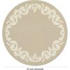 imageMartha by Martha Stewart  Chilewich Scroll Round Set of 4 Placemats in WheatFlax
