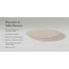 imageMartha by Martha Stewart  Chilewich Scroll Round Set of 4 Placemats in WheatSea