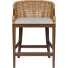 imageMartha Stewart Farmhouse Counter Height Bar Stools Handcrafted Rattan Counter Height Stools Kickplate Footrest for Kitchen Island Upholstered Dining Room Chairs Furniture Home Bar  Natural PlayaNatural