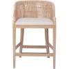 imageMartha Stewart Farmhouse Counter Height Bar Stools Handcrafted Rattan Counter Height Stools Kickplate Footrest for Kitchen Island Upholstered Dining Room Chairs Furniture Home Bar  Natural PlayaNatural Whitewash