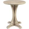 imageMartha Stewart Fatima Accent Tables Modern MidCentury Rustic Pedestal Design Round Tabletop Living Room Furniture Occasional Piece Dia 21quot X 24quot Wheat