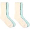 imageMartha Stewart Fuzzy Socks For Women Warm And Cozy For Winter Perfect For Home CableIvoryCooling Blue