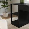 imageMartha Stewart Kayden Home Office Modular 2Tier Bookshelf with Open Storage and 2 Shelves in BlackBlack