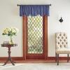 imageMartha Stewart Lucca Velvet Lined Scallop Window Curtain 50quot W x 18quot L Valance Loden GreenNavy