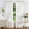 imageMartha Stewart Marthas Garden Floral SemiSheer Rod Pocket Window Curtain Single Panel 84quot MultiGold