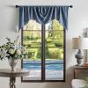 imageMartha Stewart Naples Chenille Solid Window Curtain Valance NavyNavy