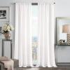imageMartha Stewart Sheer Curtains Crinkle Textured Rod Pocket Window Curtain Panel Pair 84quot WhiteWhite