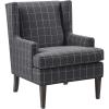 imageMartha Stewart Upholsterd Accent Chair Living Room Furniture  Modern Design Leisurely Resting Comfortable Foam Seat Cushion Bedroom Lounge Sophisticated 2875quot W x 31quot D x 375quot H Charcoal