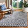 imageMartha Stewart x SAFAVIEH Area Rug Collection  8 x 10 Charcoal ampamp Grey Cotton Ideal for Living Room Bedroom Office Dining Space MSR411HCharcoalGrey