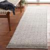 imageMartha Stewart x SAFAVIEH Area Rug Collection  8 x 10 Grey ampamp Ivory Handmade Wool Ideal for Living Room Bedroom Office Dining Space MSR9604GGreyIvory
