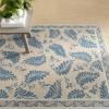 imageMartha Stewart x SAFAVIEH Area Rug Collection  8 x 10 Plumage Blue Handmade Wool Ideal for Living Room Bedroom Office Dining Space MSR3753APlumage Blue