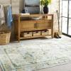 imageMartha Stewart x SAFAVIEH Machine Washable Area Rug Collection  5 x 8 Beige ampamp Green Slip Resistant ampamp Easy Cleaning Ideal for Ideal for Living Room Bedroom Dining Space MSRW181B
