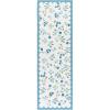 imageMartha Stewart x SAFAVIEH Machine Washable Area Rug Collection  5 x 8 Ivory ampamp Light Blue Slip Resistant ampamp Easy Cleaning Ideal for Ideal for Living Room Bedroom Dining Space MSRW198AIvoryLight Blue