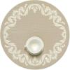 imageMartha by Martha Stewart  Chilewich Scroll Round Set of 4 Placemats in WheatFlax