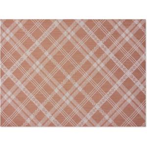 imageChilewich Martha by Martha Stewart Ribbons Rug in Flax  23quotx36quot  Easy Care  Premium IndoorOutdoor Floor Mat for Entry Kitchen Bath Pool with NonSlip BackingBurnt Coral