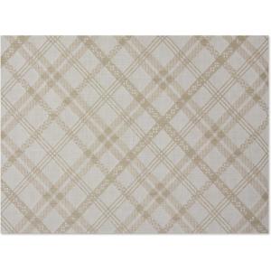 imageChilewich Martha by Martha Stewart Ribbons Rug in Flax  23quotx36quot  Easy Care  Premium IndoorOutdoor Floor Mat for Entry Kitchen Bath Pool with NonSlip BackingFlax