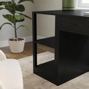 imageMartha Stewart Kayden Home Office Modular 2Tier Bookshelf with Open Storage and 2 Shelves in BlackBlack