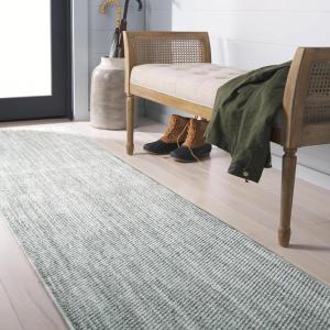 imageMartha Stewart x SAFAVIEH Area Rug Collection  5 x 8 Beige NonShedding ampamp Easy Cleaning Ideal for Living Room Bedroom Office Dining Space MSR920BGreen