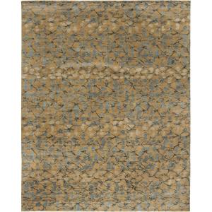 imageMartha Stewart x SAFAVIEH Area Rug Collection  8 x 10 Bard Red HandKnotted Silk ampamp Wool Ideal for Living Room Bedroom Office Dining Space MSR8641BHusk Brown