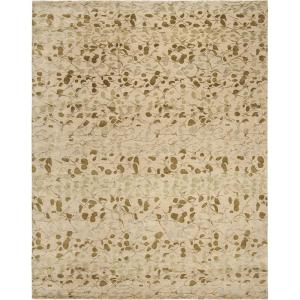 imageMartha Stewart x SAFAVIEH Area Rug Collection  8 x 10 Bard Red HandKnotted Silk ampamp Wool Ideal for Living Room Bedroom Office Dining Space MSR8641BSprout Green