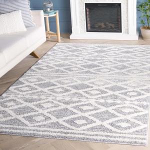 imageMartha Stewart x SAFAVIEH Shag Rug Collection  8 x 10 Grey ampamp Ivory Moroccan Design NonShedding ampamp Easy Cleaning Ultra Plush Thick Pile Ideal for Living Room Bedroom Dining Space MSRS0730FGreyIvory