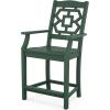 imageMARTHA STEWART Chinoiserie 3Piece Farmhouse Counter Bistro Set in MahoganyGreen