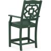 imageMARTHA STEWART Chinoiserie 3Piece Farmhouse Counter Bistro Set in MahoganyGreen