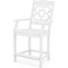 imageMARTHA STEWART Chinoiserie 3Piece Farmhouse Counter Bistro Set in MahoganyWhite