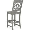 imageMARTHA STEWART by POLYWOOD Chinoiserie Bar Side Chair in GreenSlate Grey
