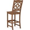 imageMARTHA STEWART by POLYWOOD Chinoiserie Bar Side Chair in GreenTeak