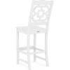imageMARTHA STEWART by POLYWOOD Chinoiserie Bar Side Chair in GreenWhite