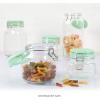 imageMartha Stewart 5 Piece Glass Canister Set WGreeen Lids
