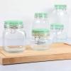 imageMartha Stewart 5 Piece Glass Canister Set WGreeen Lids