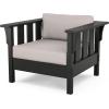 imageMartha Stewart Acadia 4Piece Deep Seating Set with Loveseat in TeakDune BurlapBlack  Dune Burlap