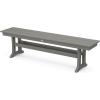 imageMartha Stewart Acadia 5Piece Farmhouse Dining Set with Benches in Slate GreySlate Grey
