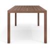 imageMartha Stewart Bedford 71quot IndoorOutdoor Aluminum Patio Table with Umbrella Hole and Brushed Woodgrain Finish in BrownBrown