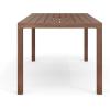 imageMartha Stewart Bedford 71quot IndoorOutdoor Aluminum Patio Table with Umbrella Hole and Brushed Woodgrain Finish in BrownBrown