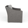 imageMartha Stewart Bedford IndoorOutdoor Patio Accent Chair with Rattan Wicker Finish in Gray with Gray AllWeather CushionsGray CushionsGray Frame