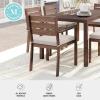 imageMartha Stewart Bedford IndoorOutdoor Stackable Aluminum Patio Armchairs with Brushed Woodgrain Finish in Brown and Cream AllWeather Cushions Set of 2Brown